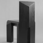 Sizar Alexis Ode Chair Charred Wood Pine