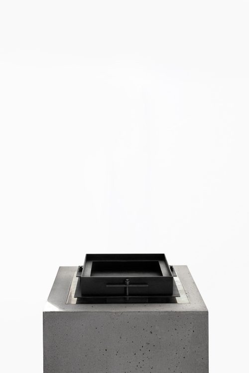 Sizar Alexis Pilier Blackened Steel Tray Small
