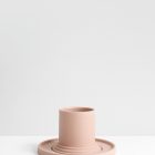 Pink porcelain Amal cup and saucer Sizar Alexis
