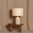 Simone Marcel Josef ecru matte ceramic table lamp