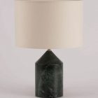 Simone Marcel Josef green marble table lamp